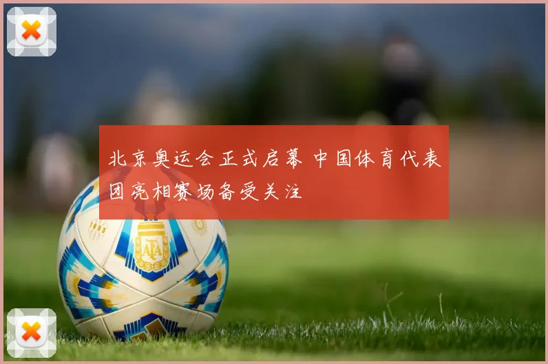 北京奥运会正式启幕 中国体育代表团亮相赛场备受关注